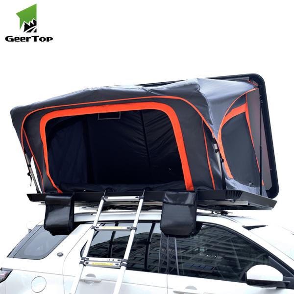 Aluminum Shell PU Coated 300G Canvas Car Rooftop Tents For Camping