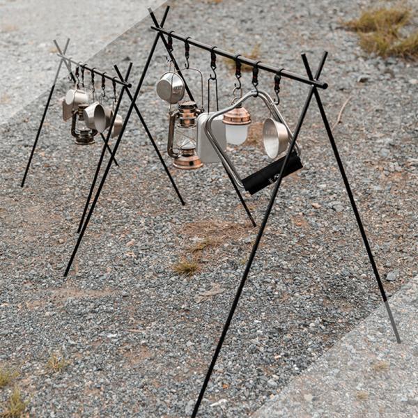 Tripod Folding Outdoor Camping Gear Aluminum Rack 500g Corrosion Resistant