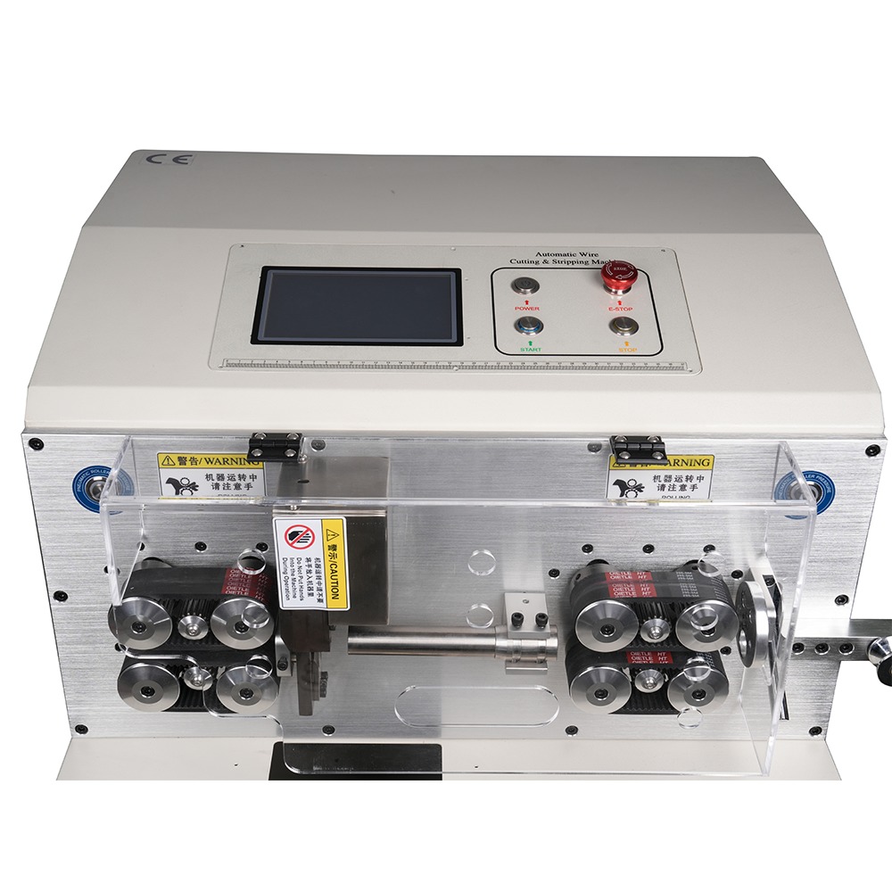Multi Core Cable Cutting Machine 7 Inch Touch Screen Cable Cut And Strip Machine