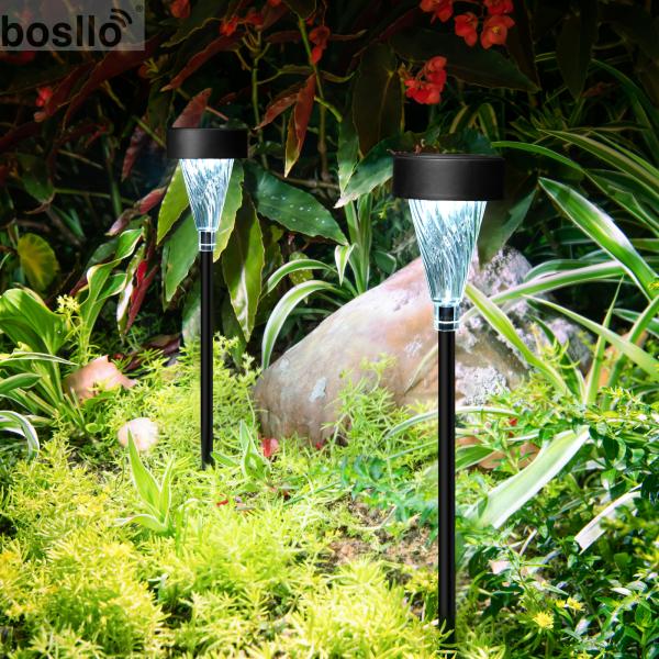 8-Hour Solar Landscape Lights with 5 LM Brightness White Light 6000K