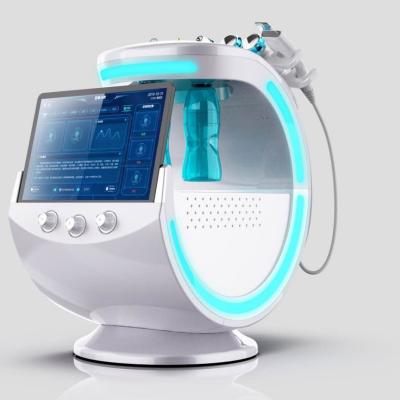 Máquina de limpeza azul gelo com tecnologia de microdermoabrasão para hidratação