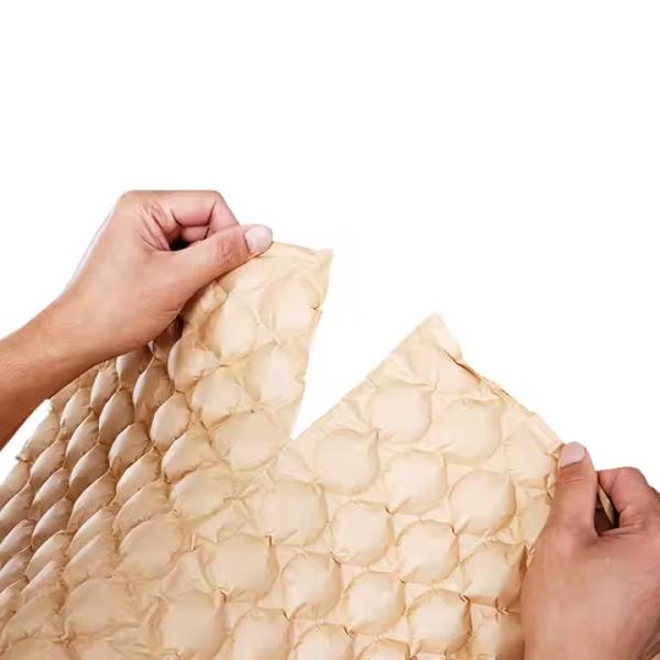 Brown Bubble Wrap Rolls Eco Friendly Kraft Paper Bubble Wrap Roll Customized