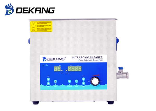 10L 40KHz Ultrasonic Water Bath Sonicator Die Casting Stainless Steel With Timer And Heater