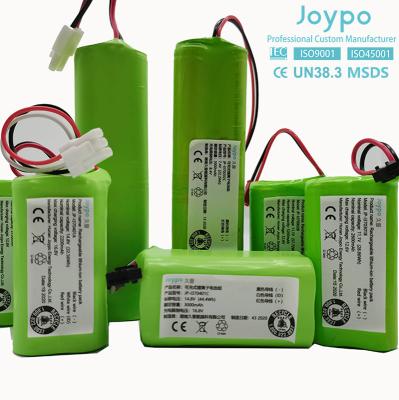Rechargeable 3000mAh 14.8V Lithium Battery Pack 18650 For Lawn Mower Robot