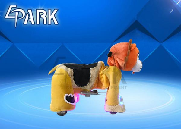 Entertainment Indoor Plush Toy Game Machine / Animal Toy Motorcyle Kiddie Ride