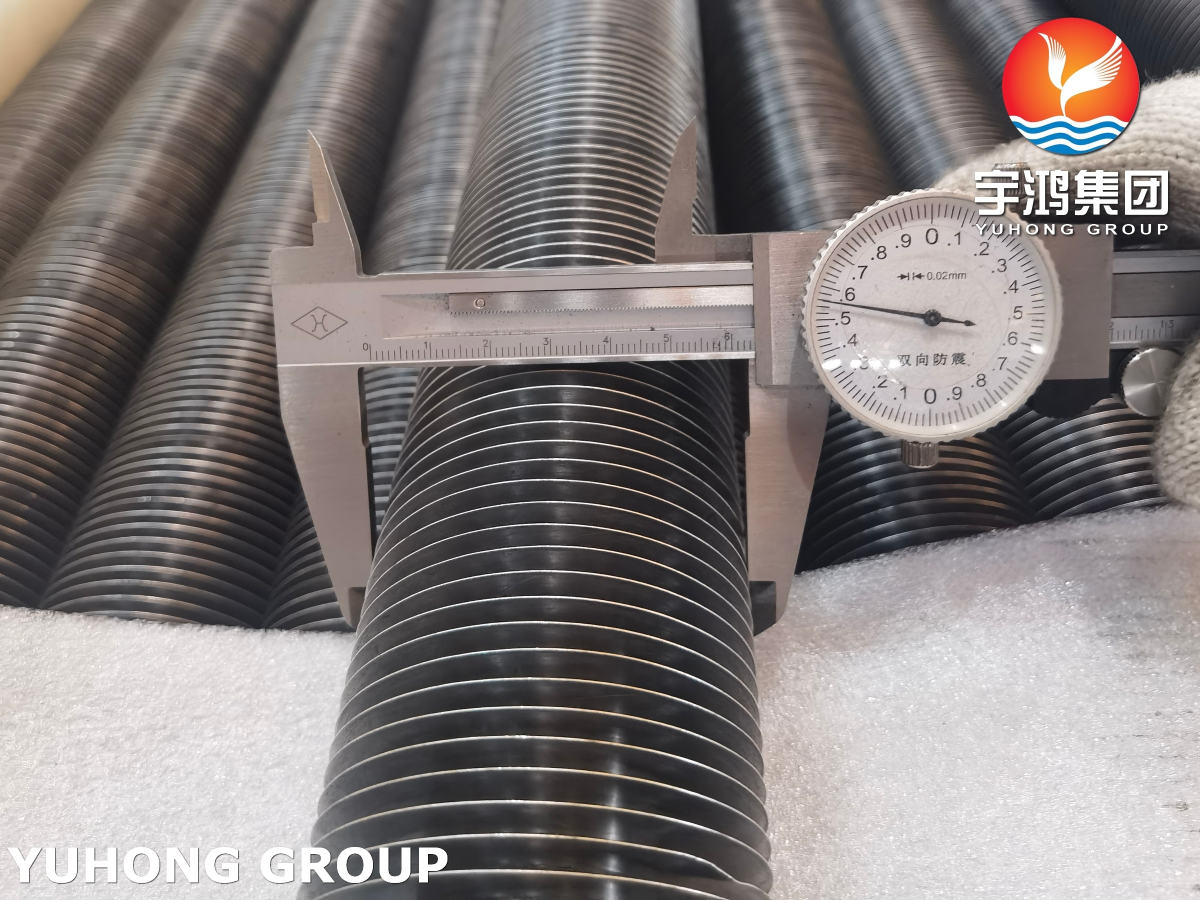 ASME SA179 Embedded G Fin Tube with Al1100 Fins For Power Plant Air Preheaters