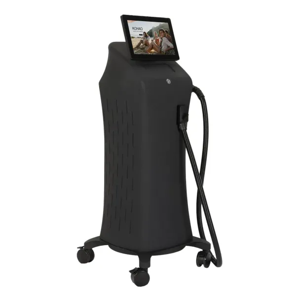 Máquina profesional de depilación láser de diodo con 3 longitudes de onda 808nm 755nm 1064nm, potencia de 600W-1800W y dos años de garantía