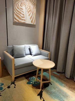Fabric Upholstery Hotel Room Sofa Solid Wood Frame Sofa 1600*900*820mm 2 Seaters