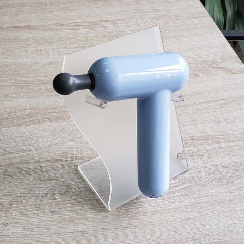 Custom Acrylic Fascia Gun Display Stand, Massage Gun Display Rack, Exhibition Massage Instrument Display Counter