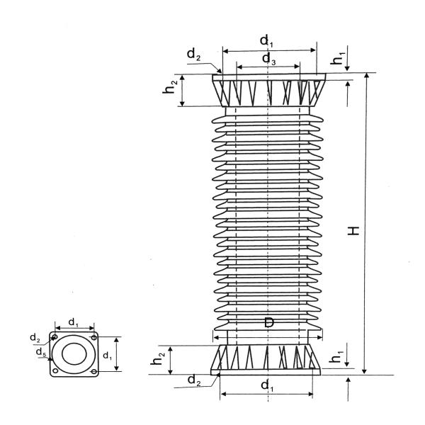 High Voltage Post Ceramic Electrical Porcelain Power Line Insulators 132kv