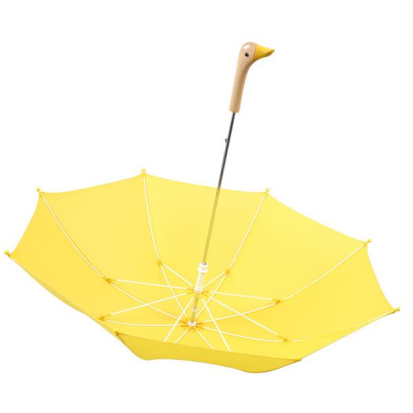 Cute Children Windproof School Umbrella with Customized Logo and Semi-Automatic Control