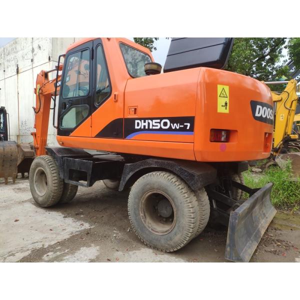 Orange Doosan Excavator 15T 0.68m Bucket 105HP 1800 Working Hours