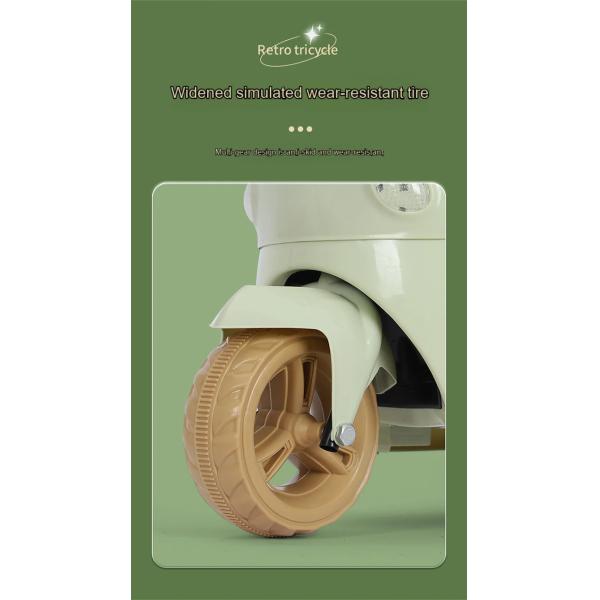 OEM ODM Boys Girls Electric Three Wheel Motorcycle Rechargeable Tricycle 6volt