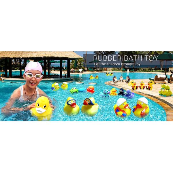 Snowman Shape Rubber duck Funny Christmas Themed Rubber Ducks For Holiday Decoration Outdoor