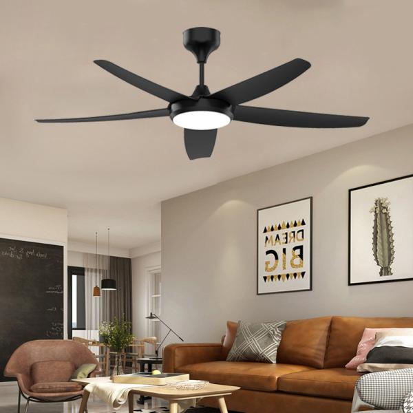 Vente en gros, fabricant, usine, lot Lumière américaine à LED Ventilateur suspendu Lampe simple Lustre salon Nouveau onduleur Technologie moderne Design maison Restaurant plastique