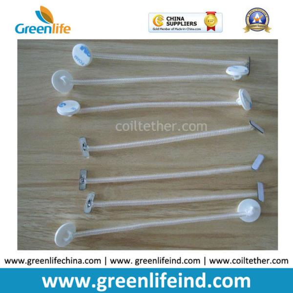 20mm Round Plastic Adhesive Holder 2pcs for Attaching Spiral Pulling Safety Coiled Straps