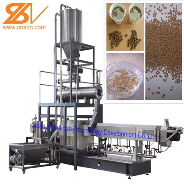 Sinking Fish Feed Extruder Machinery Plant , Fish Feed Production Machine