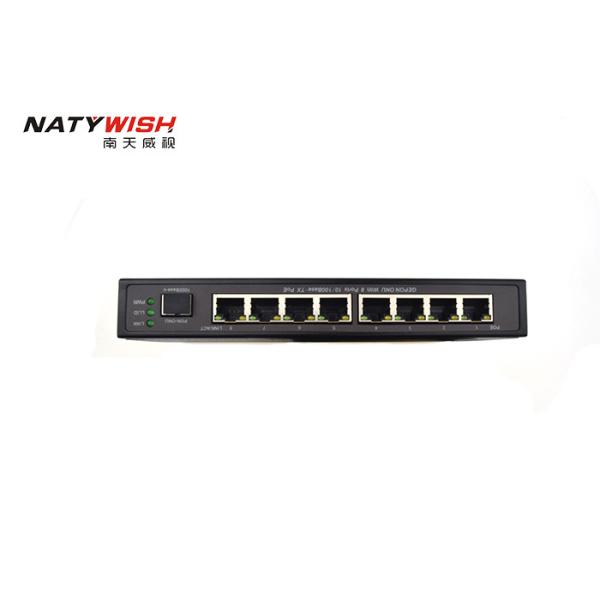 20km GEPON POE ONU With 8 * 10 / 100M Fast Ethernet Ports Supply For IP Camera Project