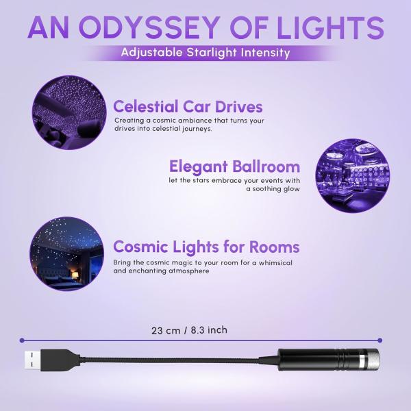 USB Mini Led Projection Lamp Star Night Wedding Car Led Projection Lamp,Ceiling, Bedroom, Party Romantic