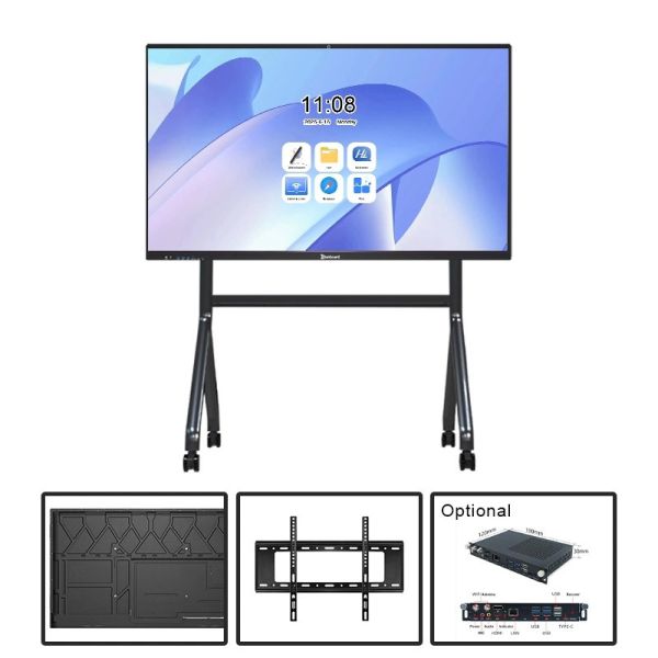 Interactive Whiteboard with 4K Display AI Assistant and Wireless Projection for Smart Board Collaboration