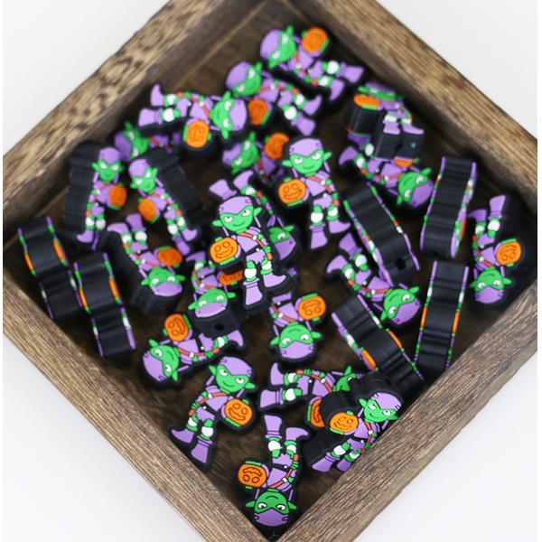 оптовые низкие шарики прорезывания зубов силикона мультфильма DIY MOQ дешевые милые для keychains ручек