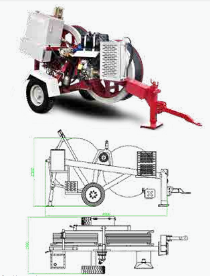 Линия электропередач Tensioner GL1X30 дизельная Макс 3T гидравлическая шнуруя оборудование