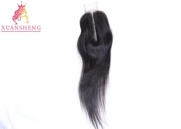 Virgin Hair 2*6 Middle Part Lace Closure , Kim K Straight Lace Closure