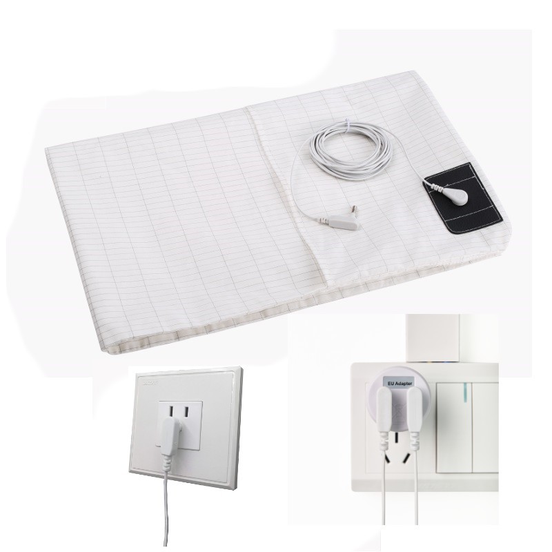 Drop Shipping New Life Style Customized EMF Protection Bed Sheet Grounding Earth Friendly Cotton Fabric Silver Fiber Safety