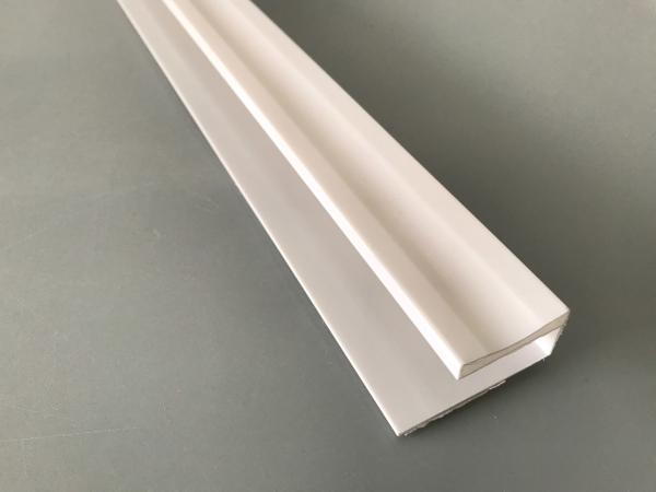 Glossy Printing Extruded Plastic U Channel Waterproof UV Protection
