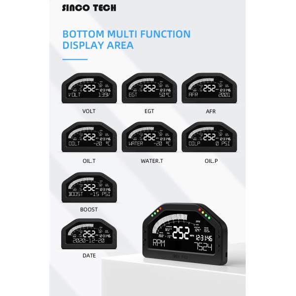 Раковина ABS датчика Do922 Temp воды Autometer экрана 12V LCD