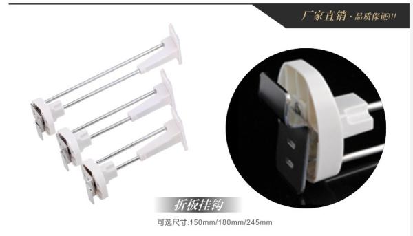 COMER anti-theft devices Shop Fitting Plastic Powder Coating Pegboard Display Hooks for accessories shops
