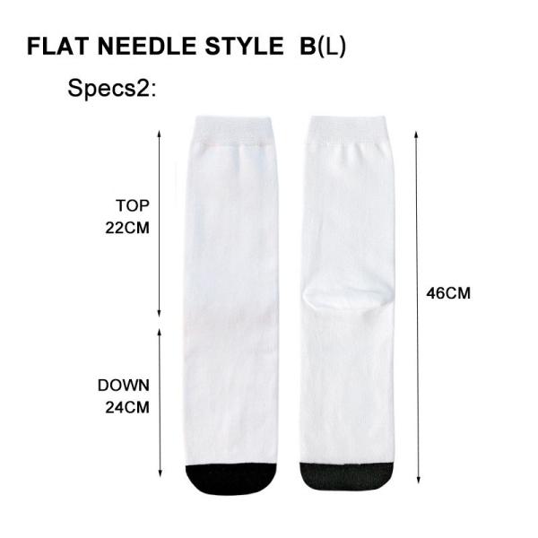 Blank Polyester White Sublimation Socks For Customized Photos Printing