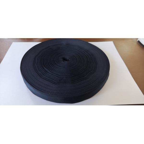 2 Cm Dark Blue Polyester Webbing Tape / Knitted Ultra Thin Webbing Handbag Strap