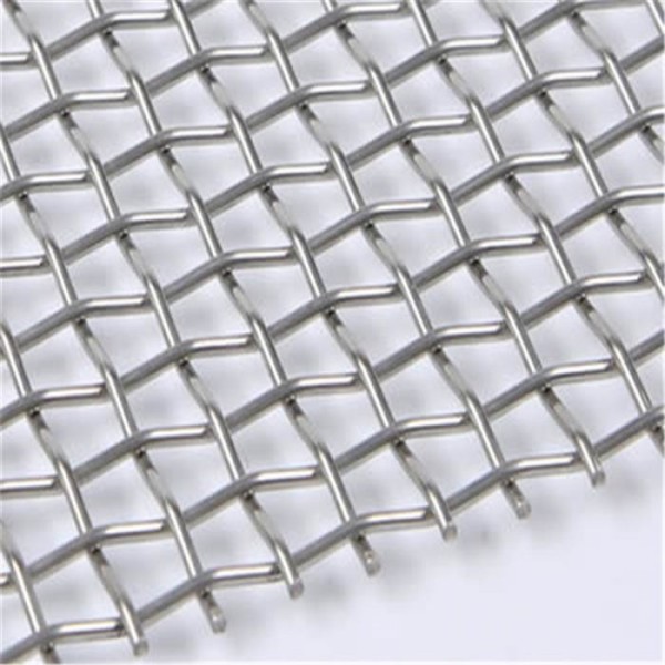 Galvanized Crimped Wire Mesh with Corrosion Resistance and Square Hole for Mining Screen Mesh in 1-30m Length