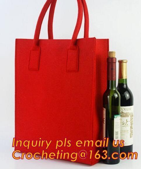 Felt Wine Bag As Clothes, Felt Wine Bag With String, Santa Pants Felt Wine Bag, suppling latest style Santa pants felt w