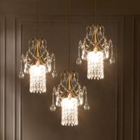 Interior de cobre personalizado de Crystal Pendant Light For Apartment