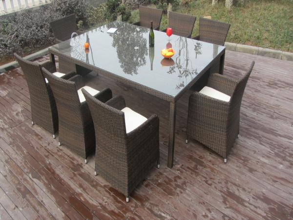 Rattan Conservatory Furniture , Bistro / Kitchen Dining Table Set