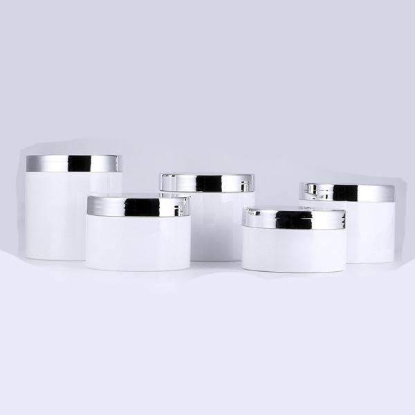Custom Printed Transparent Plastic Cosmetic Jar Smooth Surface Various Sizes 10ml-150ml