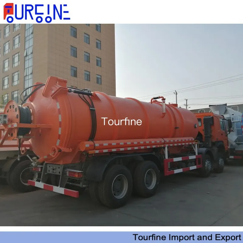 20000L Sinotruk HOWO 12 Wheel Vacuum Sewage Suction Truck for Waste Water Collection
