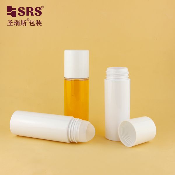 130ml PET Roll On Bottle Large Capacity Empty Roller Bottles for Body Care Gel Deodorant Liquid