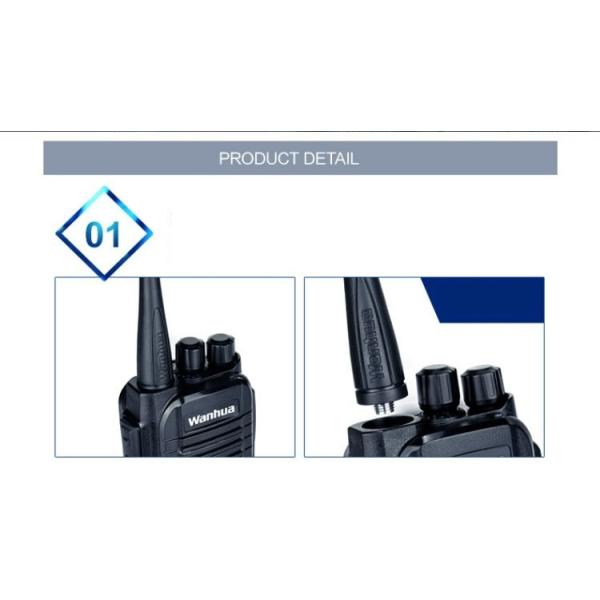 2023 6W UHF Handheld Walkie Talkie Two-Way Radio Station Transceiver Communicator with USB Charging