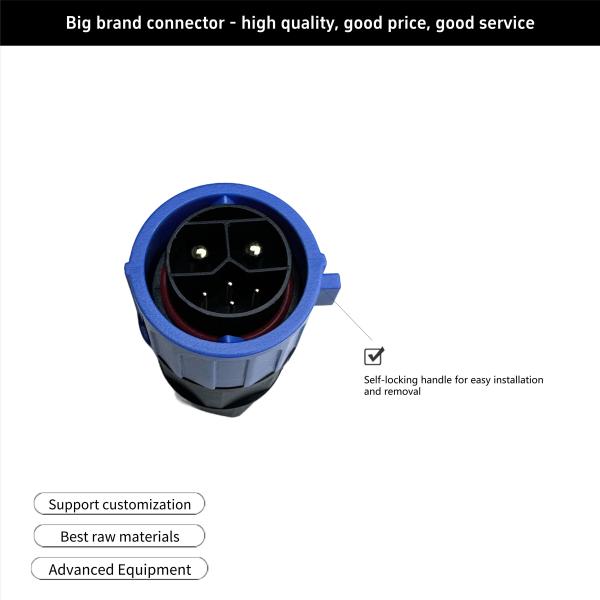 M23 Kit 2 4 Pin Electric Vehicle Connector Waterproof For Electric Vehicle Power Connector