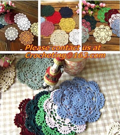 Handmade crochet Pure manual processing wool woven mat cup mat, handmade cup mat