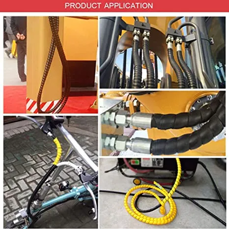 Hydraulic Hose Protection Spiral Wrap Wire Protectors Spiral Wound Wire Protectors Spiral Guard for Hydraulic Hose