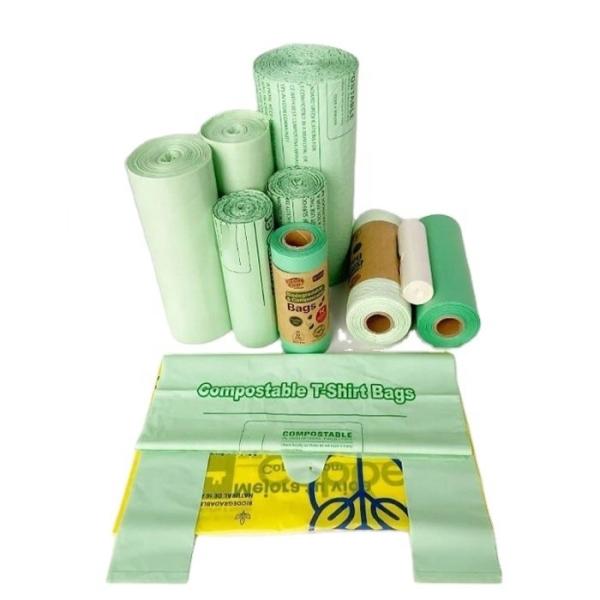 40% Biosource Material Structure Food Package Biodegradable Eco-Friendly Garbage Bags