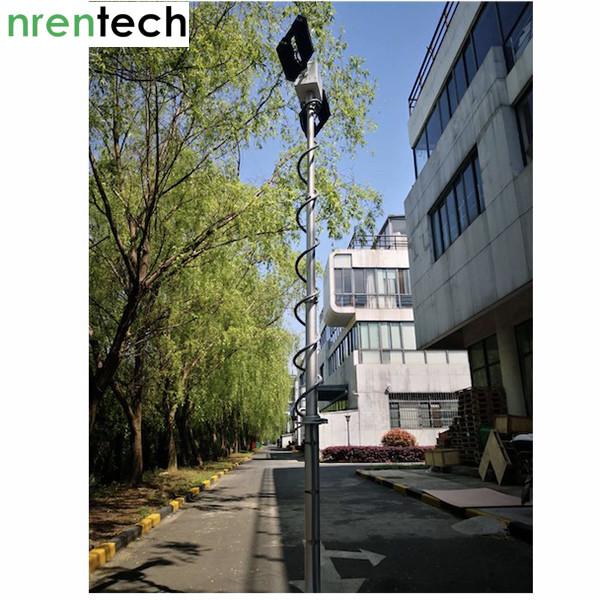 3.8m roof mounted foldable mast light tower-pneumatic telescopic mast-LED light tower-4x120W LED