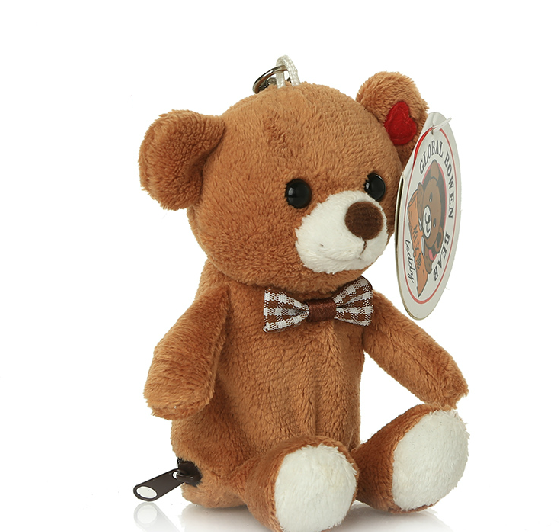 Teddy bear key chain & Animal shape dog foldable portable