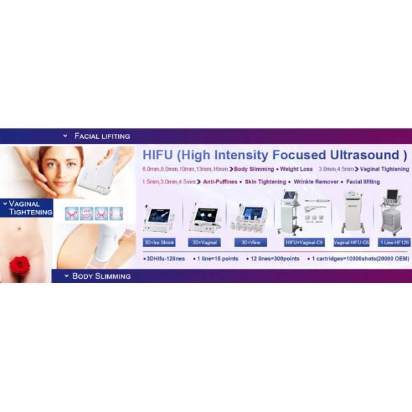 12 Lines 3D HIFU Machine Focused Ultrasound facial lifting Anti Wrinkle  Body Slimming