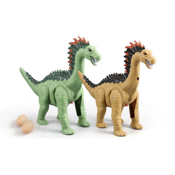 Finished Goods Children's Toy Dinosaur with Long Neck Laying Eggs and Walking Feature