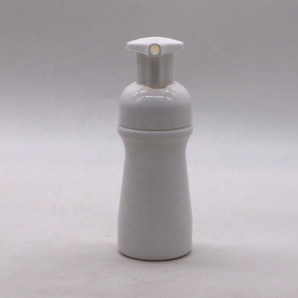 Fota de loção de HDPE para limpador facial PET Fota de bomba de espuma de mousse 70mL OEM personalizado